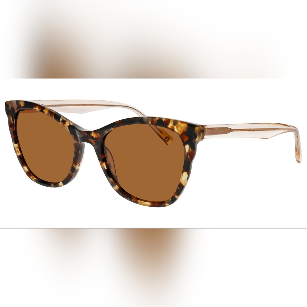 NWOT William Morris London Tortoiseshell Cat-Eye Sunglasses with Brown Lenses
